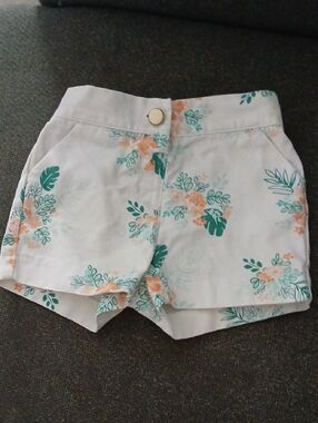 💥💥Kids' White Floral High-Waist Shorts, Janie and Jack
